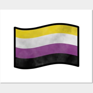 Foggy Nonbinary Pride Flag Posters and Art